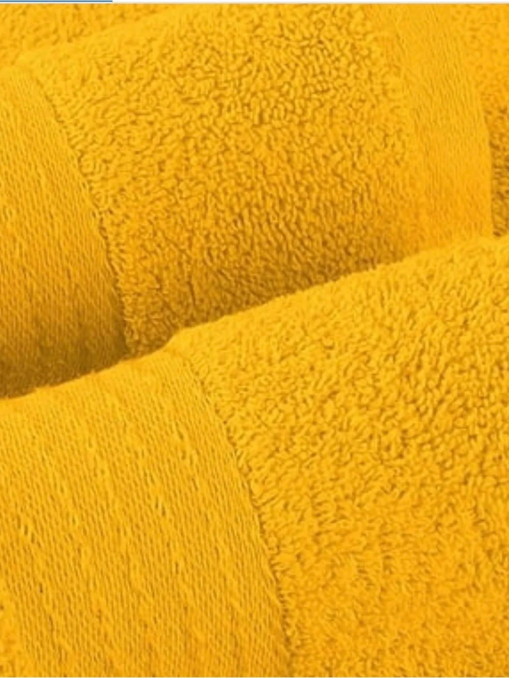 Plush Cotton Bath Towel Set - Yellow